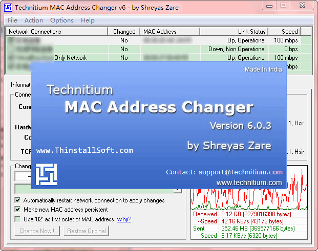 Tmac Address Changer