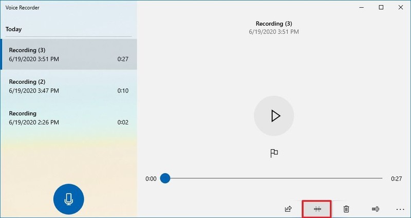 Where does voice recorder save files windows 10 download